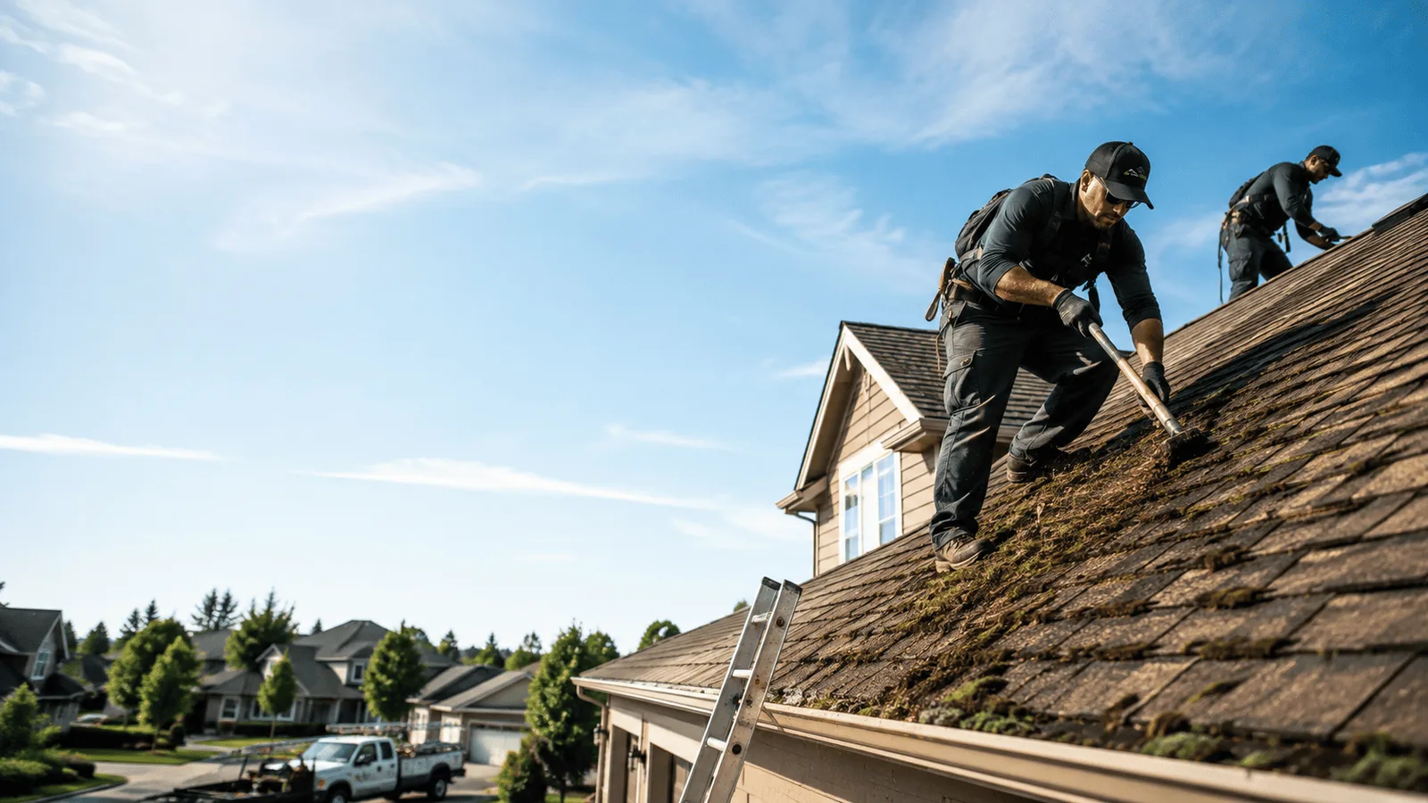 Roof Moss Removal in New Boston, MI near me